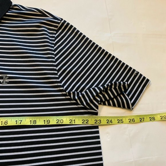 IZOD Golf Polo Shirt Mens Large Performance Tee Short Sleeve Striped Athleisure - Picture 10 of 12